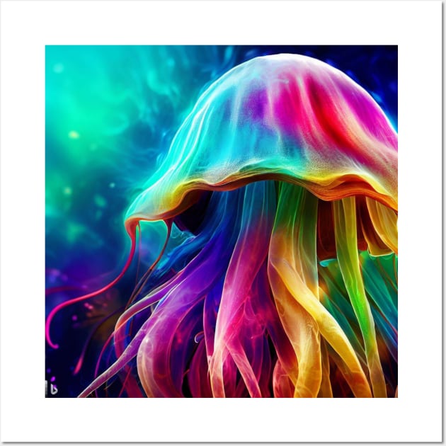 Stunning Jelly Fish Paint Wall Art by Abstract Gallery